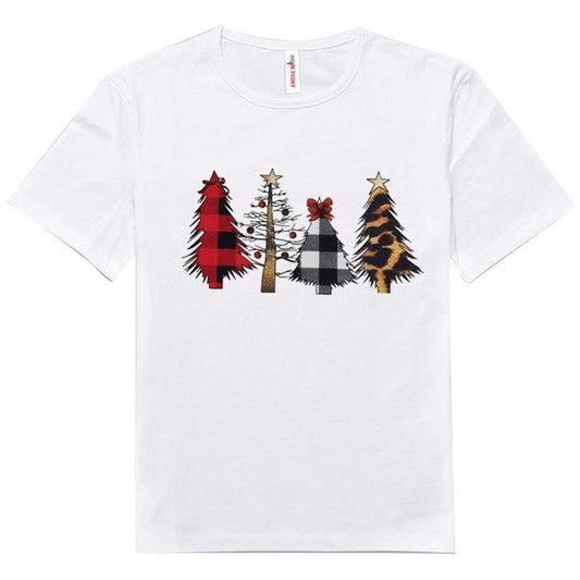 Camiseta con el árbol de béisbol de Feliz Navidad