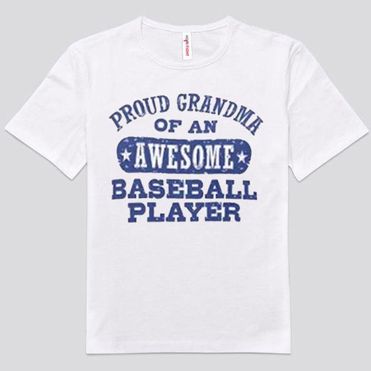 Camisetas de la orgullosa abuela de un jugador de béisbol increíble