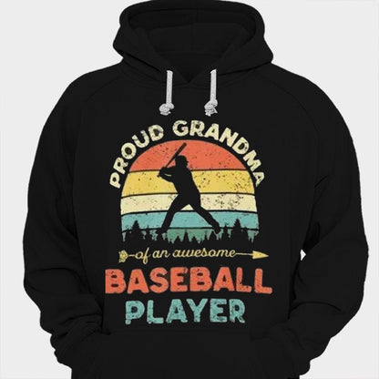 Camisetas de la orgullosa abuela de un jugador de béisbol increíble