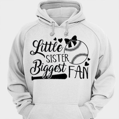 Camisetas de béisbol de la fanática más grande de la hermana pequeña
