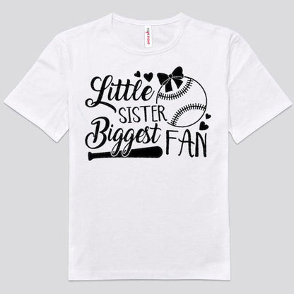 Camisetas de béisbol de la fanática más grande de la hermana pequeña