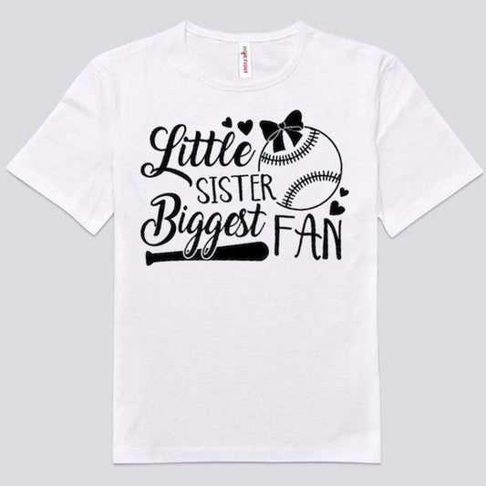 Camisetas de béisbol de la fanática más grande de la hermana pequeña