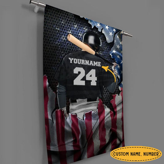 Bandera de casa de béisbol estadounidense personalizada