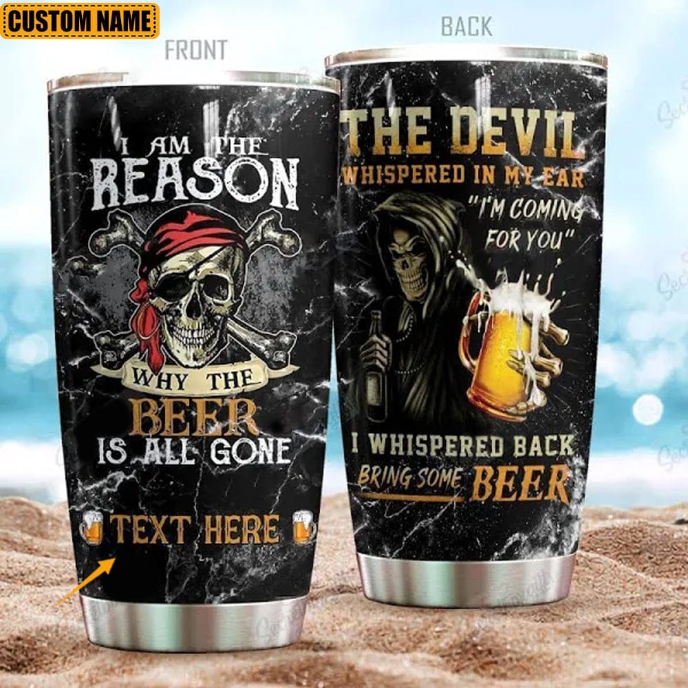 Soy la razón por la que la cerveza se acabó Vaso personalizado