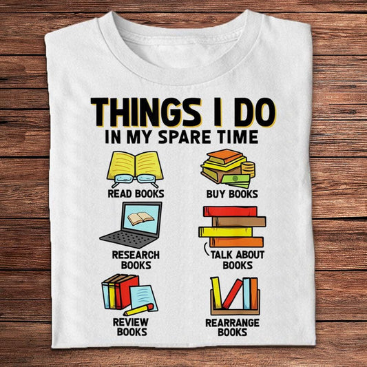 Cosas que hago en mi tiempo libre Libros Camisetas