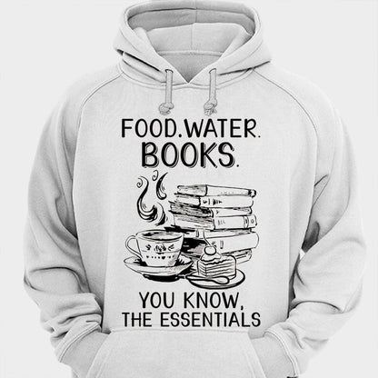 Comida Agua Libros Conoces Lo Esencial Camisetas