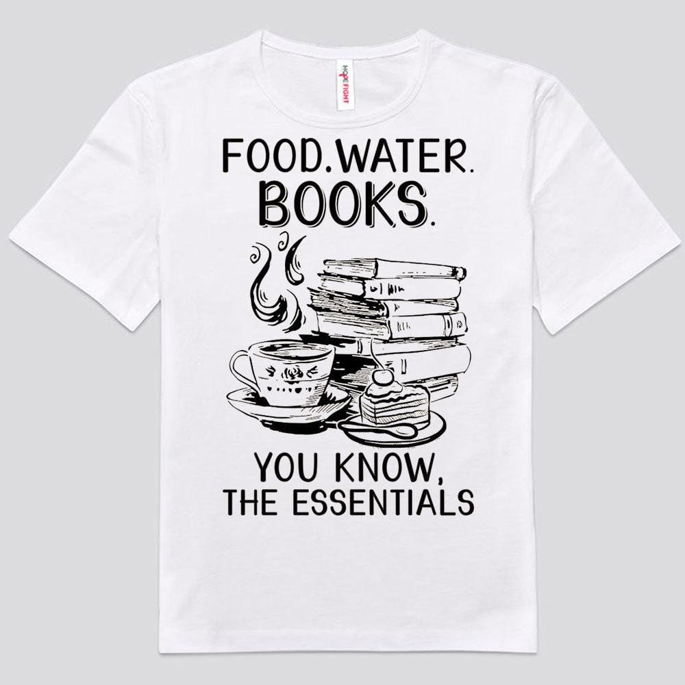 Comida Agua Libros Conoces Lo Esencial Camisetas