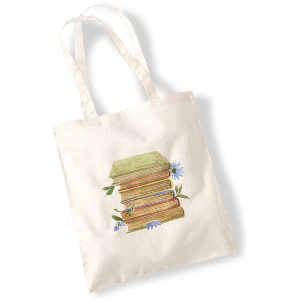 Bolsa de mano con motivos florales y acuarela
