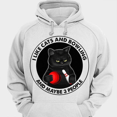 I Like Cats & Bowling And Maybe 3 People Shirts