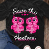 Breast Cancer Shirts Save The Hooters Pink Ribbon Owl Breast Cancer Awareness Apparel