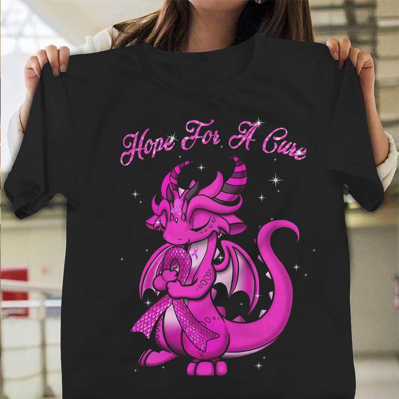 Breast Cancer T Shirts, Hope For A Cure, Breast Cancer Support Shirts