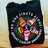 Breast Cancer Shirts No One Fights Alone, Breast Cancer Support Shirts