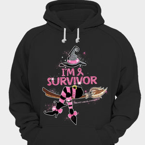 Camiseta de Halloween con la frase "Soy una superviviente del cáncer de mama"