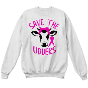 Save The Udders Funny Breast Cancer Long Sleeve Shirts