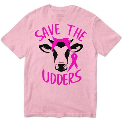 Funny Breast Cancer Shirts Save The Udders, Breast Cancer T Shirts