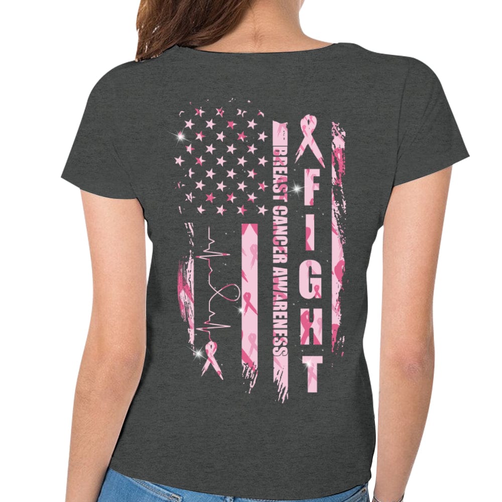 Fight Breast Cancer Flag Shirts