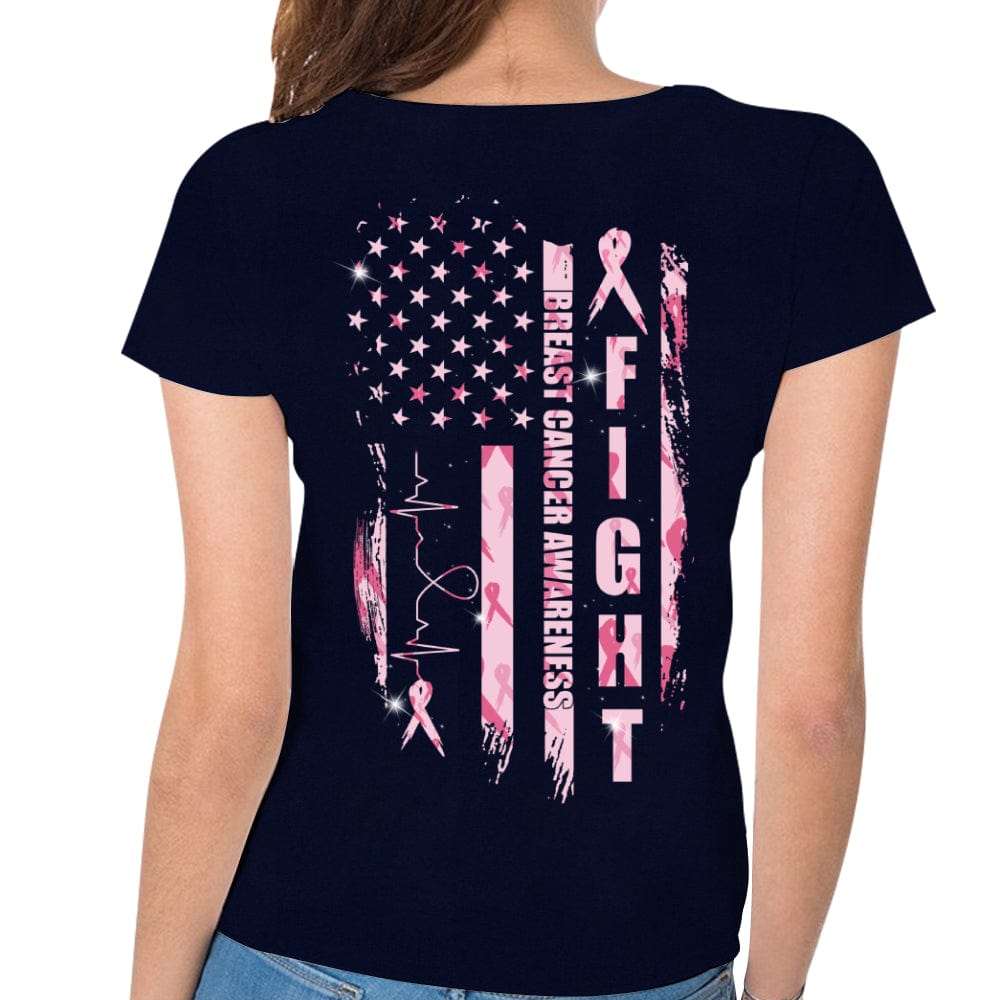 Fight Breast Cancer Flag Shirts