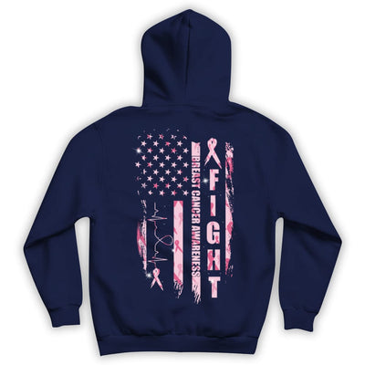 Fight Breast Cancer Flag Shirts