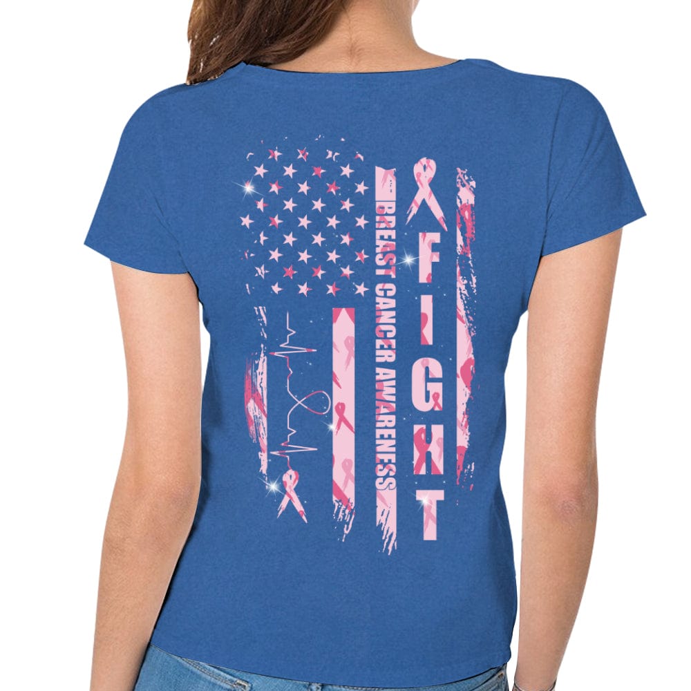 Fight Breast Cancer Flag Shirts