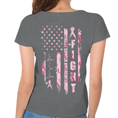 Fight Breast Cancer Flag Shirts