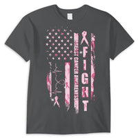 Fight Breast Cancer American Flag Shirts