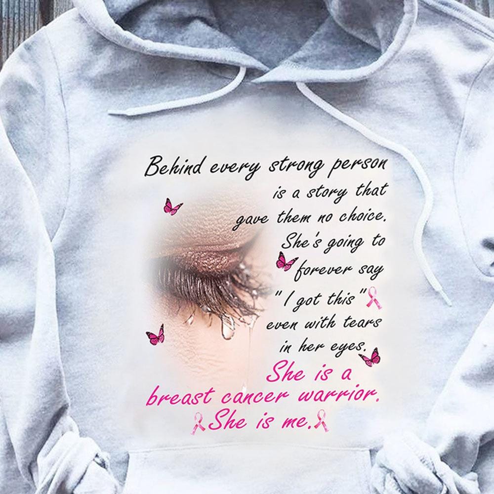 She Is Breast Cancer Warrior, She Is me Breast Cancer Hoodie, Shirts