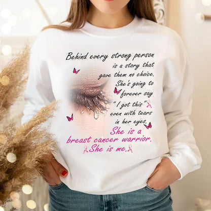 She Is Breast Cancer Warrior, She Is me, Breast Cancer Shirts