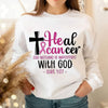 Heal Cancer For Nothing Is Impossible With God Breast Cancer Hoodie, Shirts