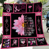 Breast Cancer Warrior Blanket We Don't Know How Strong We Are Fleece & Sherpa