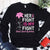 Her Fight Is My Fight, With Pink Ribbon Flower, Breast Cancer Shirts