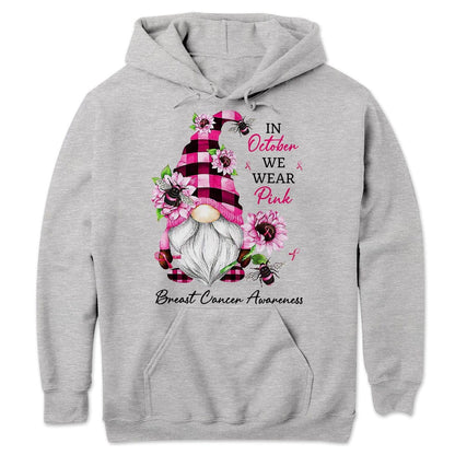 In October We Wear Pink, Gnomes Breast Cancer T Shirts