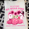 In October We Wear Pink, Halloween Breast Cancer Shirts