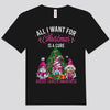 All I Want For Christmas Is A Cure Breast Cancer Shirt