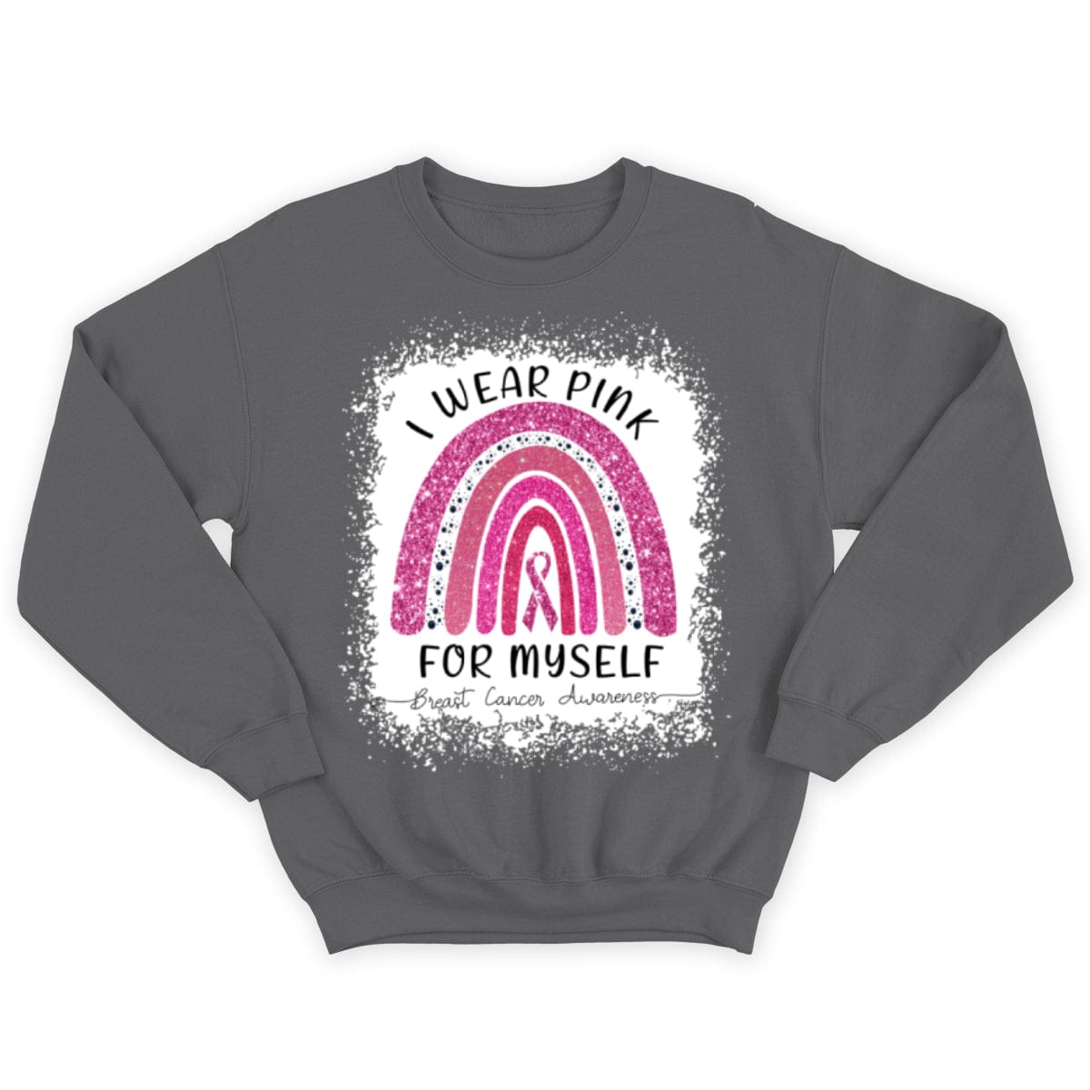 I Wear Pink For Myself Rainbow Breast Cancer Shirt