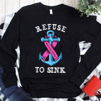 Refuse To Sink Breast Caner Hoodie, Shirts