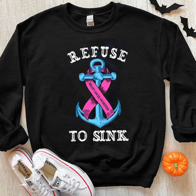 Refuse To Sink Breast Caner Hoodie, Shirts