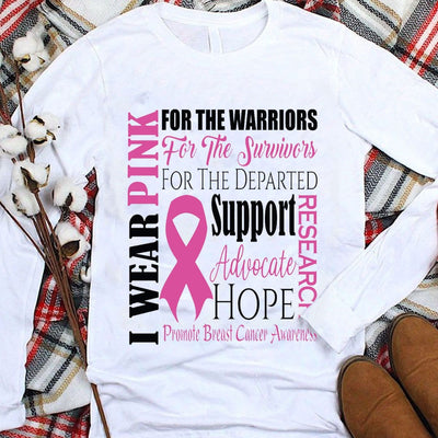 I Wear Pink For Breast Cancer Hoodie, Shirts
