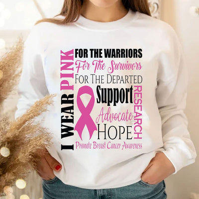 I Wear Pink For Breast Cancer Hoodie, Shirts