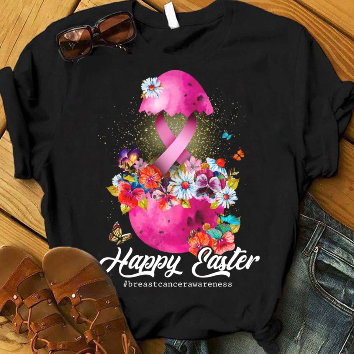 Happy Easter, Breast Cancer Shirts