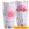 Personalized Breast Cancer Tumbler , Faith Hope Love Breast Cancer Awareness Tumbler