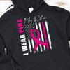 Breast Cancer Shirts I Wear Pink For My Wife Ribbon American Flag, Breast Cancer Shirts For Men
