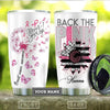 Personalized Breast Cancer Tumbler , Back The Pink Breast Cancer Awareness Tumbler