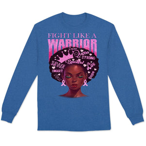 Sudadera con capucha y camiseta contra el cáncer de mama Fight Like A Warrior