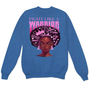 Sudadera con capucha y camiseta contra el cáncer de mama Fight Like A Warrior