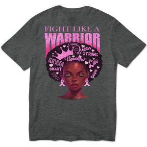 Fight Like A Warrior, Afro Black Woman Breast Cancer Hoodie, Shirts