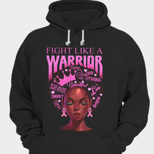 Fight Like A Warrior Afro Women Breast Cancer Shirt