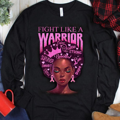 Fight Like A Warrior Breast Cancer Hoodie, Shirt