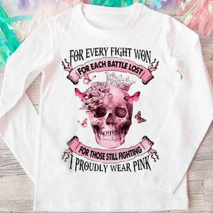 Sudadera con capucha y camiseta con la frase "I Proudly Wear Pink" (Llevo el color rosa con orgullo)