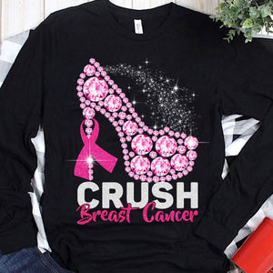 Crush Breast Cancer High Heels Shirts