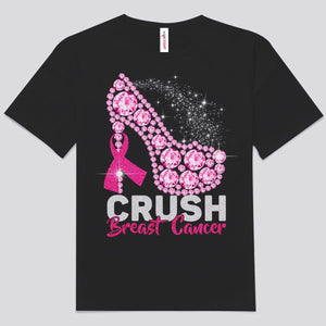 Camisetas de tacones altos para aplastar el cáncer de mama